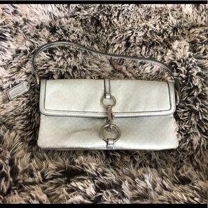Coach silver handbag